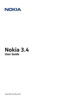 Nokia 3.4 manual. Smartphone Instructions.